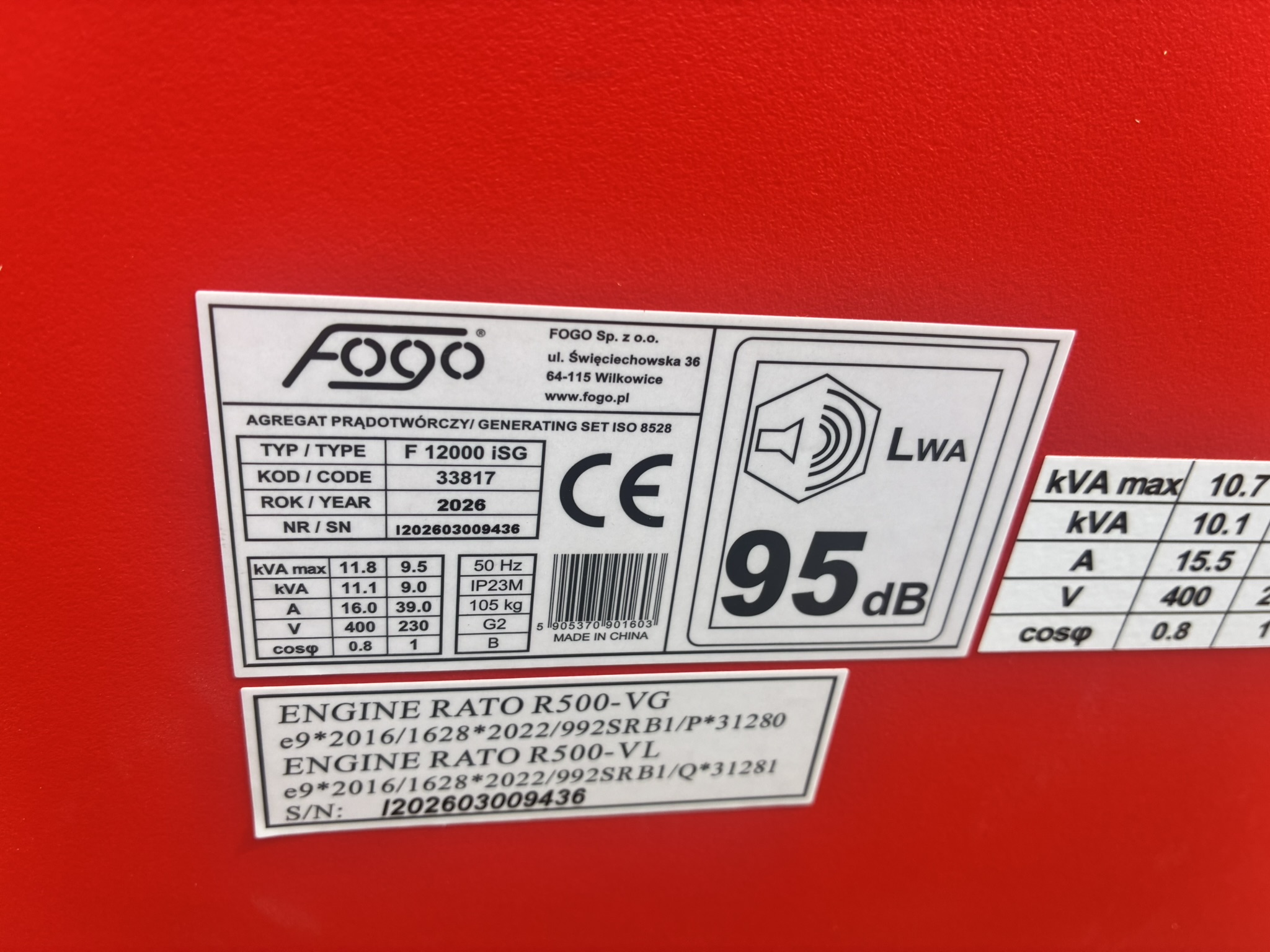 Fogo 12000iSG